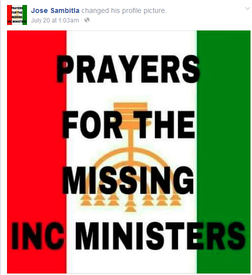 prayers for missing INC members